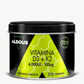Aldous Vitamin D3 + K2 - 4,000 IU + 100µg - 250 Tablets Bones and Immunity